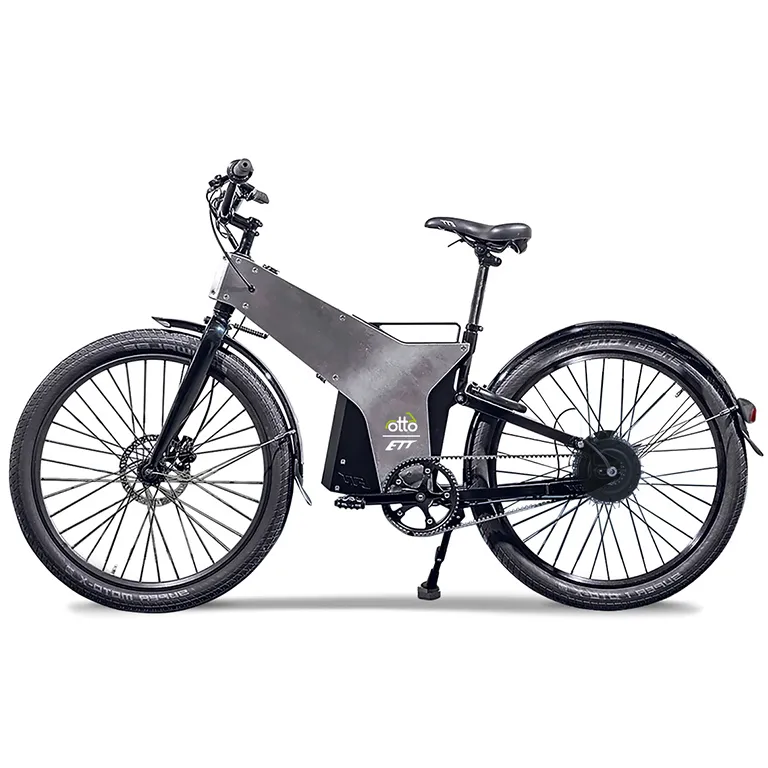 Compact family electric bike with a child seat